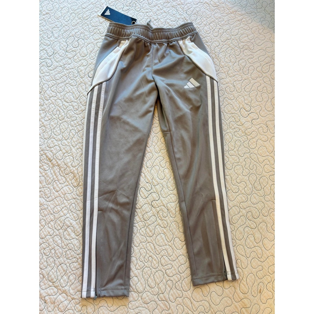 Adidas Kids Tiro 24 Training Pants Grey White Size XS Soccer